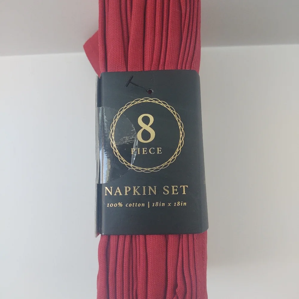 🎁Envogue Home 100% Cotton Napkin Set - Eight Pieces